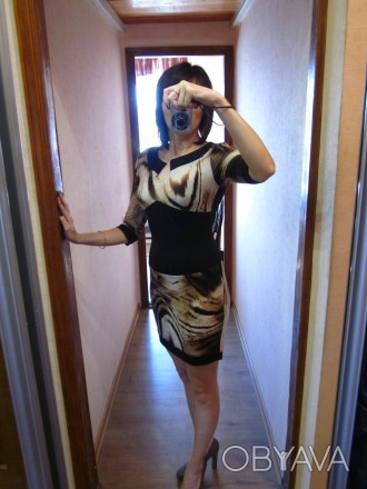 Вечернее_коктельйльное платье Irena Richi, размер М, сзади на молнии, ткань трик. . фото 1
