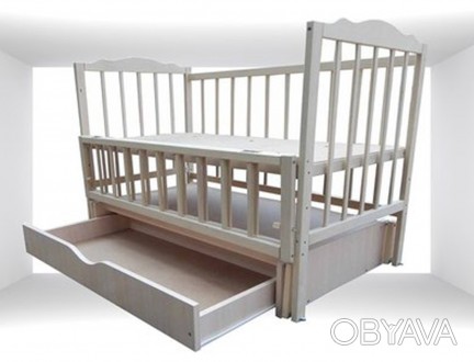 	
Детская кроватка «Маятник»

      Материал дерево – белы. . фото 1
