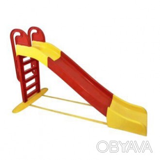 Горка детская пластиковая большая красная с желтым от 3х лет Doloni Toys - длинн. . фото 1