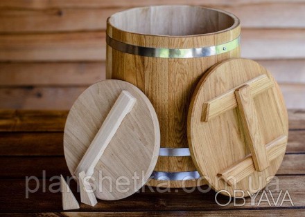 
Кадка дубовая для солений дубовая на 15 литров
Кадки для солений - это деревянн. . фото 1