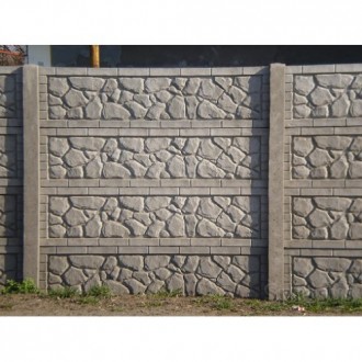 Предлагаем вашему вниманию бетонные заборы серые и цветные под заказ хорошего ка. . фото 6