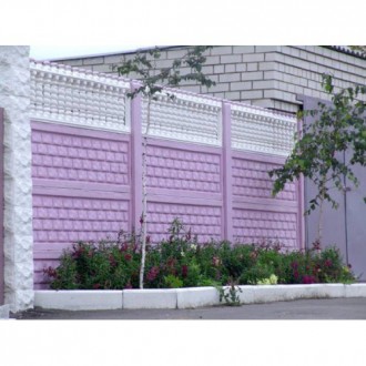 Предлагаем вашему вниманию бетонные заборы серые и цветные под заказ хорошего ка. . фото 3