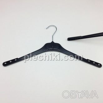 Плечики для одежды пластиковые W-DP42 чёрного цвета.
 
Длина 420 мм.
Ширина плеч. . фото 1