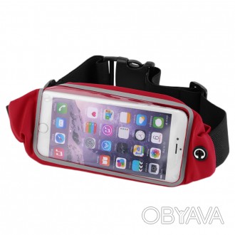 Спортивная сумка на пояс для бега с сенсорным экраном для телефонов идеально под. . фото 1