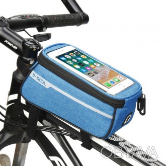 Влагозащитная велосипедная сумка для смартфона B-SOUL 
Совместимость: для смартф. . фото 1
