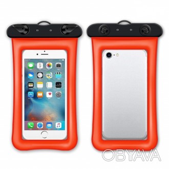 Чехол для смартфона водонепроницаемый универсальный AirCase оранжевый