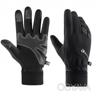 Эти зимние перчатки изготовлены из прочного и дышащего материала, c влагозащитно. . фото 1