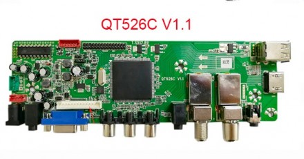 Пропоную скалер QT526C T.S512.69 DVB-S2 DVB-T2 DVB-C
на борту розьем HDMI, VGA,. . фото 6