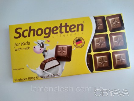 Schogetten for Kids – шоколад родом з Німеччини. Це молочний шоколад з молочною . . фото 1