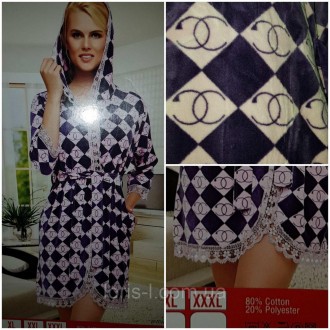 Женские велюровые халаты Chanel. Харьков. фото 1 Женские велюровые халаты Chanel. Харьков. фото 1