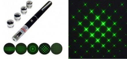 Зеленая лазерная указка с 5 насадками Green Laser Pointer (Грин Лазер Поинте). Київ. фото 1 Зеленая лазерная указка с 5 насадками Green Laser Pointer (Грин Лазер Поинте). Київ. фото 1