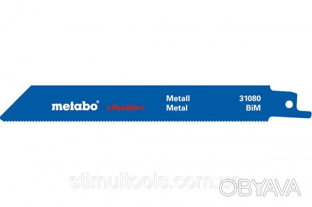 Описание
	Сабельное полотно Metabo Flexible по металлу 150 мм предназначено для . . фото 1