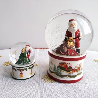 Новорічний декор ,снігова куля Санта клаус ,Villeroy & Boch,
Мала куля діам. . фото 4