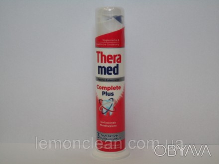 Зубна паста Theramed Complete Plus має складові для активної боротьби з трьома г. . фото 1