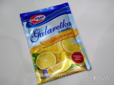 Желе Galaretka Kraf Pak лимонне з інтенсивним відтінком стиглих ягід. Нова лінія. . фото 1