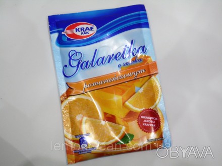 Желе Galaretka Kraf Pak апельсинове з інтенсивним відтінком стиглих ягід. Нова л. . фото 1