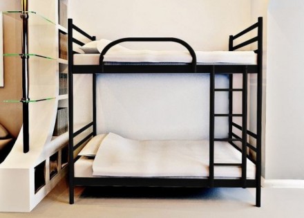 ОПИСАНИЕ:
Стильное дизайнерское решение представлено в кровати двухъярусной «Фла. . фото 5
