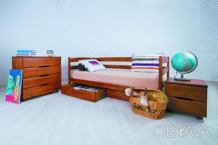 БЕСПЛАТНАЯ ДОСТАВКА!
Кровать детская Марио с выдвижными ящиками выполнена в клас. . фото 1