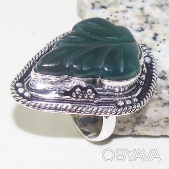 Предлагаем Вам купить кольцо из натурального камня - резной зеленый оникс.
резно. . фото 1