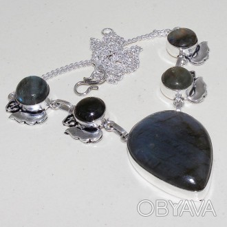 Предлагаем Вам купить красивое ожерелье с натуральным камнем лабрадор. 
Колье с . . фото 1