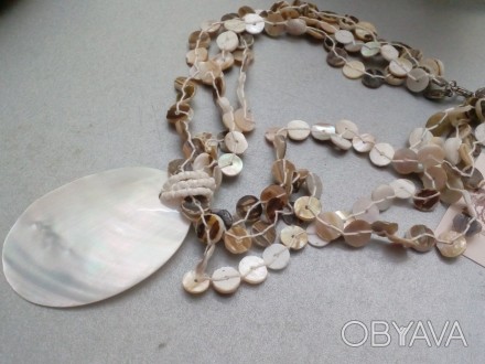 Предлагаем Вам купить красивые бусы ожерелье из натурального перламутра. 
 Длина. . фото 1