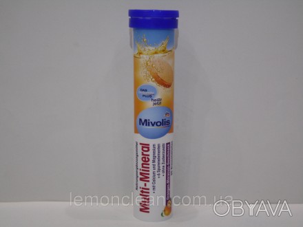 Шипучі таблетки полівітаміни + мінерали Das Gesunde Plus Multi-Mineral.
	З апель. . фото 1