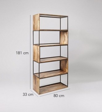 Книжная полка GoodsMetall из металла в стиле Лофт 1810х800х330 "Магеллан". Киев. фото 1 Книжная полка GoodsMetall из металла в стиле Лофт 1810х800х330 "Магеллан". Киев. фото 1