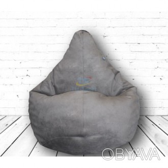 Кресло мешок Тринити-15 Тia-sport​ 
Характеристика:
Цвет - Серый
Материал - Велю. . фото 1
