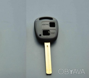 Корпус для авто ключа TOYOTA Land Cruiser (Тойота Ленд Крузер) 2 - кнопки, лезви. . фото 1