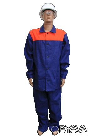 
Рабочий костюм с оранжевой кокеткой предназначен для защиты работников от механ. . фото 1