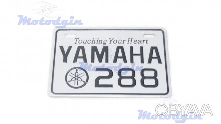 Декоративный номерной знак скутеров модельного ряда Yamaha крутой декоративный з. . фото 1