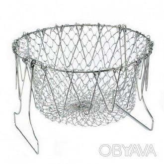 Складная решетка Chef Basket – это многофункциональный кухонный прибор, с помощь. . фото 1