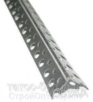 Уголок перфорированный алюминиевый применяется для защиты и выравнивания углов п. . фото 1