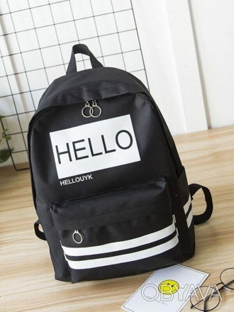 Предлагаем Вашему вниманию отличные рюкзаки с надписью Hello . Данная модель рюк. . фото 1