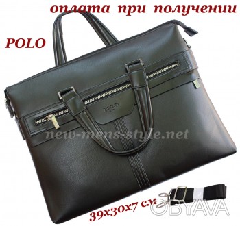 Мужская кожаная фирменная сумка от известного бренда Polo! Мы продаем только ОРИ. . фото 1