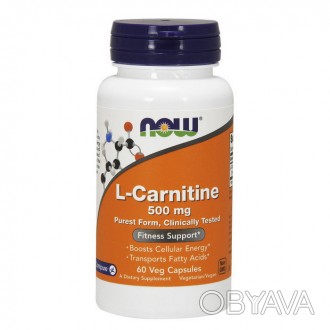
 
Пищевая добавка NOW L-Carnitine 500mg – мощный жиросжигающий комплекс на осно. . фото 1
