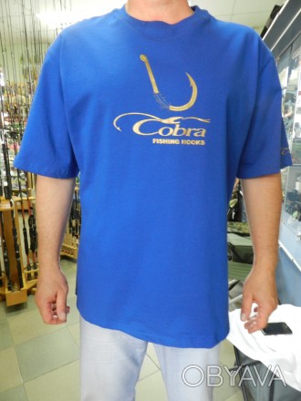 Мужская футболка с логотипом Cobra изготовлена из 100% хлопка.
Размер L. . фото 1