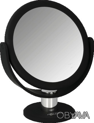 Круглое двустороннее зеркало с 5 кратным увеличением и обычным зеркалом для созд. . фото 1
