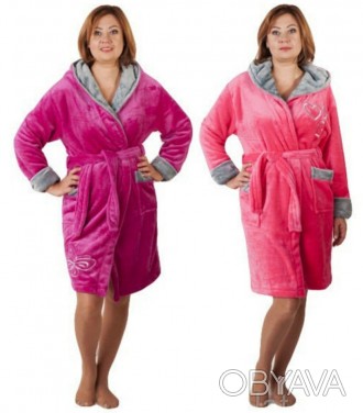 Купить Короткий махровый халат "Бабочка" в интернет магазине
Мягкий женский хала. . фото 1