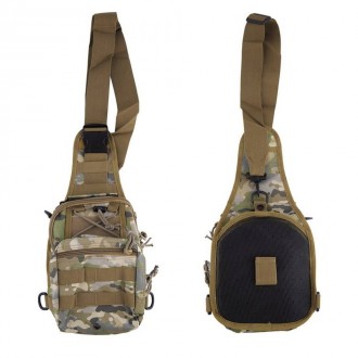 Тактичний рюкзак на плече.
матеріал: 600D Тканина Оксфорд
колір: Пісочний та ч. . фото 5