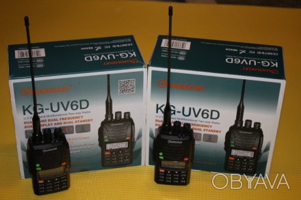 Wouxun KG-UV6D, 1700 mAh, двухдиапазонная радиостанция.
Профессиональная портат. . фото 1