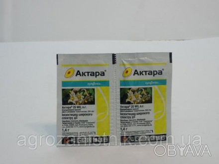 Актара - инсектицид кишечно-контактного действия, предназначен для защиты: зерно. . фото 1