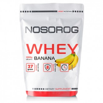 Сывороточный протеин концентрат Nosorog Whey (1 кг) носорог вей банан. Киев. фото 1 Сывороточный протеин концентрат Nosorog Whey (1 кг) носорог вей банан. Киев. фото 1