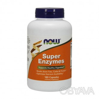 
 
NOW Super Enzymes – это целевой комплекс ферментов животного и растительного . . фото 1