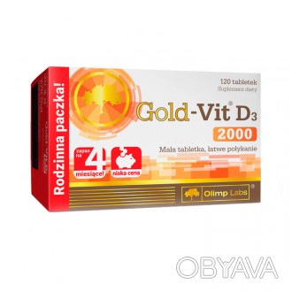 
 
Gold Vit D3 2000 от Olimp Nutrition – витамины для спортсменов, здоровья и ак. . фото 1