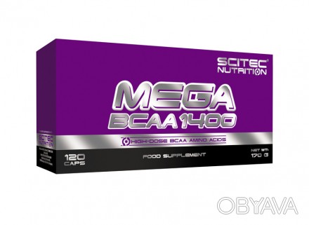 
 
Mega BCAA 1400 Scitec - аминокислоты с разветвленной цепочкой, имеют большое . . фото 1