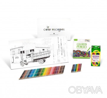 
Crayola Color Escapes. Набор Крайола подарочный, очень красивая графика, Americ. . фото 1