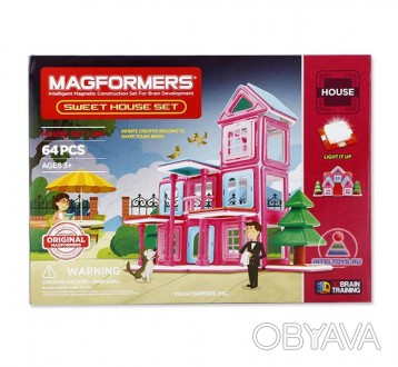 
Набор Magformers Sweet House содержит 64 элемента:
треугольник: 2 шт.
прямоугол. . фото 1