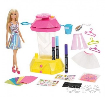 
Barbie Волшебное конфетти серии Crayola Confetti Skirt для молодых дизайнеров, . . фото 1