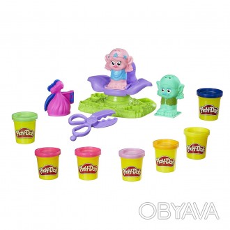 
Волосы, волосы везде! Создайте свою собственную колористику причесок Play-Doh д. . фото 1